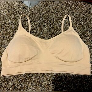 Tan lightly lined bralette